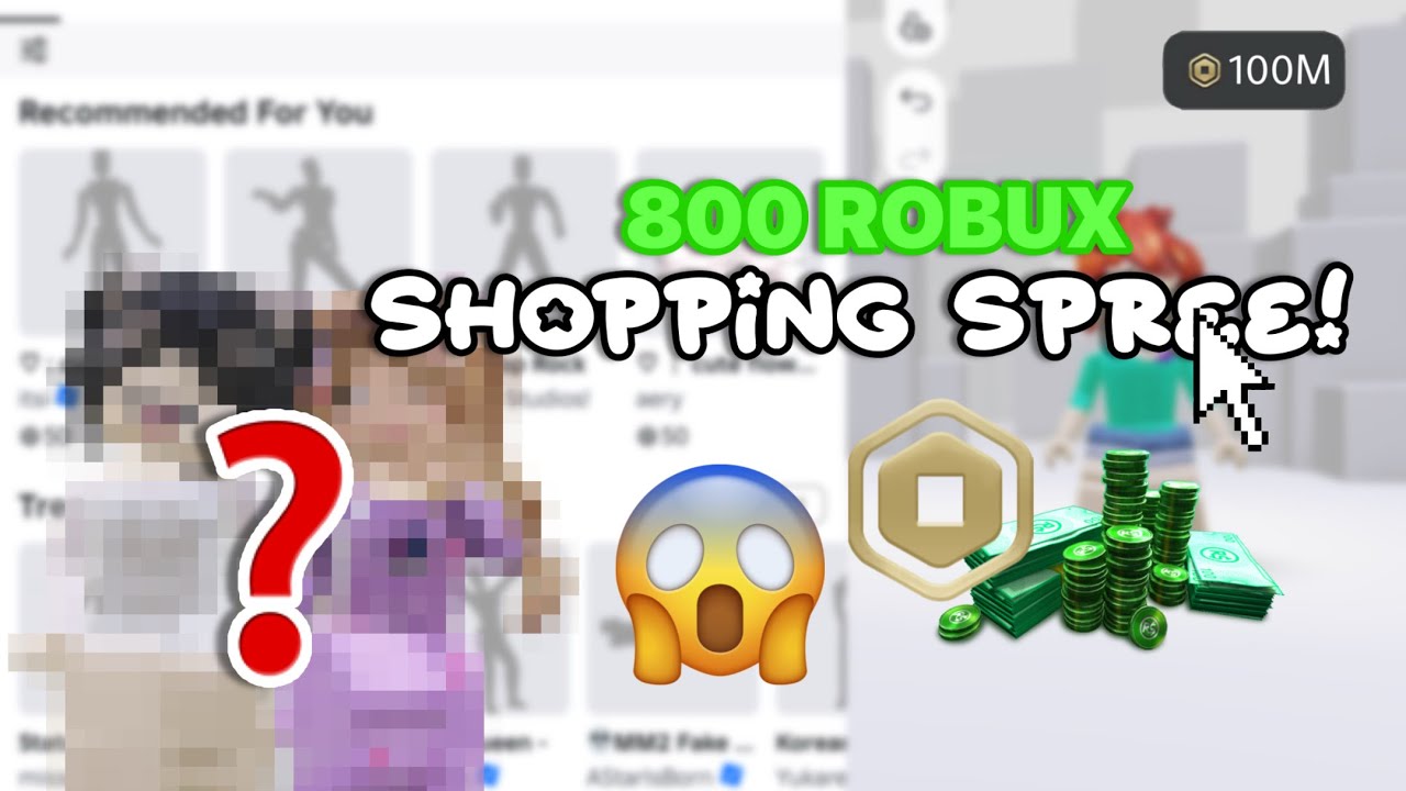 800 Robux shopping spree! 💸 || #shoppingspree ||