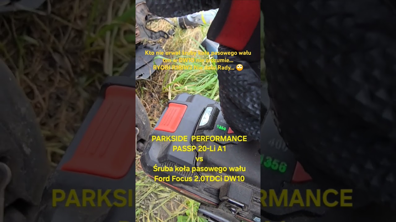#Parkside Performance PASSP 20-Li A1 1356Nm vs koło pasowe wału Ford #Focus 2.0 TDCi DW10