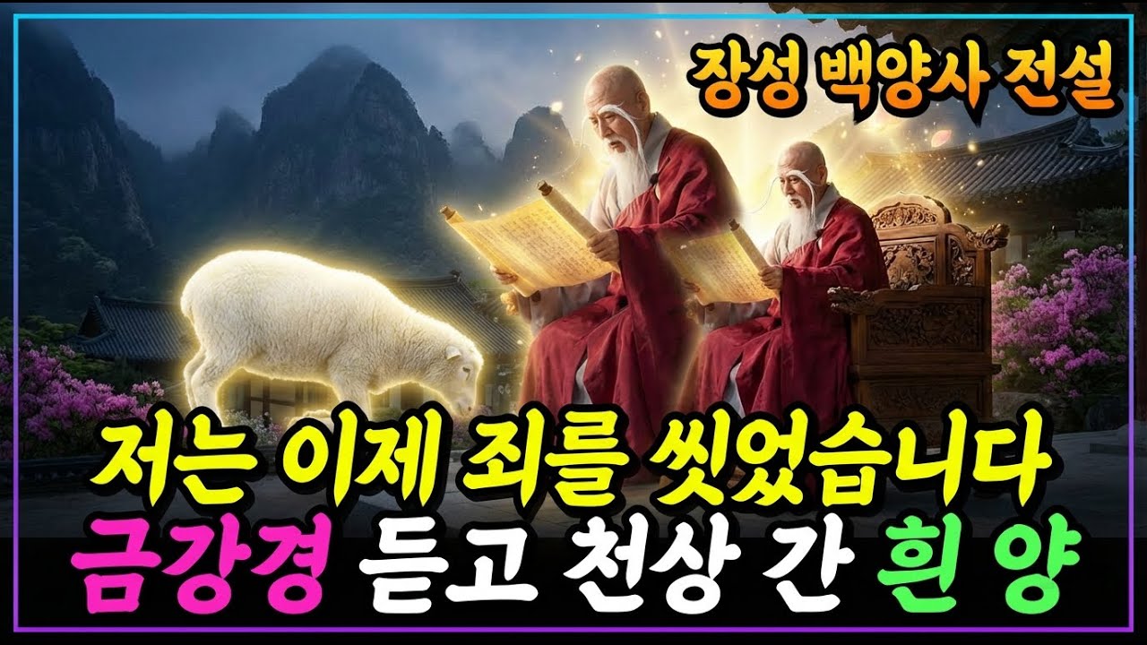 [불교이야기] 금강경을 듣던 흰 양이 스님 꿈에 나타나 눈물 흘린 이유ㅣ장성 백양사 전설ㅣ자면서 듣는 불교이야기ㅣ불교소설