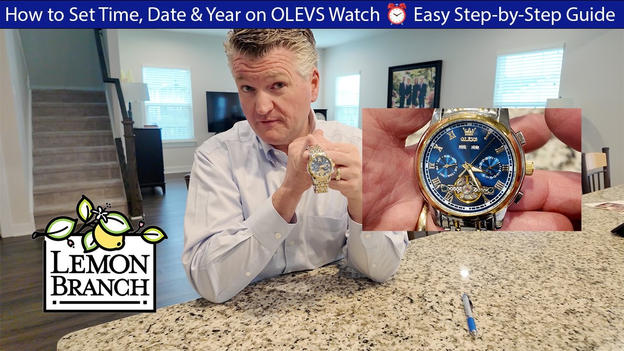 How to Set Time, Date & Year on OLEVS Automatic Mechanical Watch | Easy Step-by-Step Tutorial