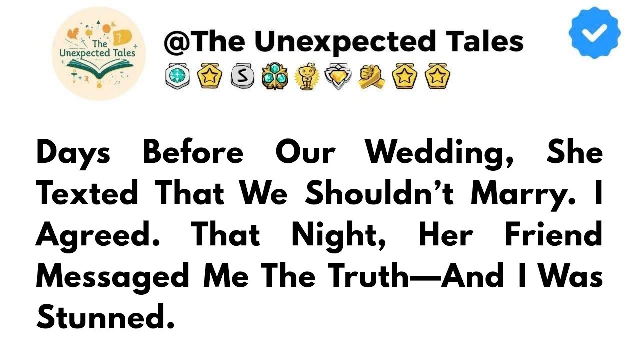 Days Before Our Wedding, She Texted That We Shouldn’t Marry. I Agreed. That Night..