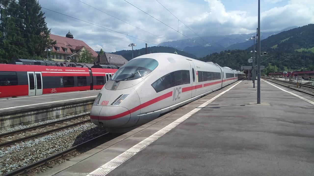 ICE 3 (BR 403) Ausfahrt Bahnhof Garmisch-Partenkirchen