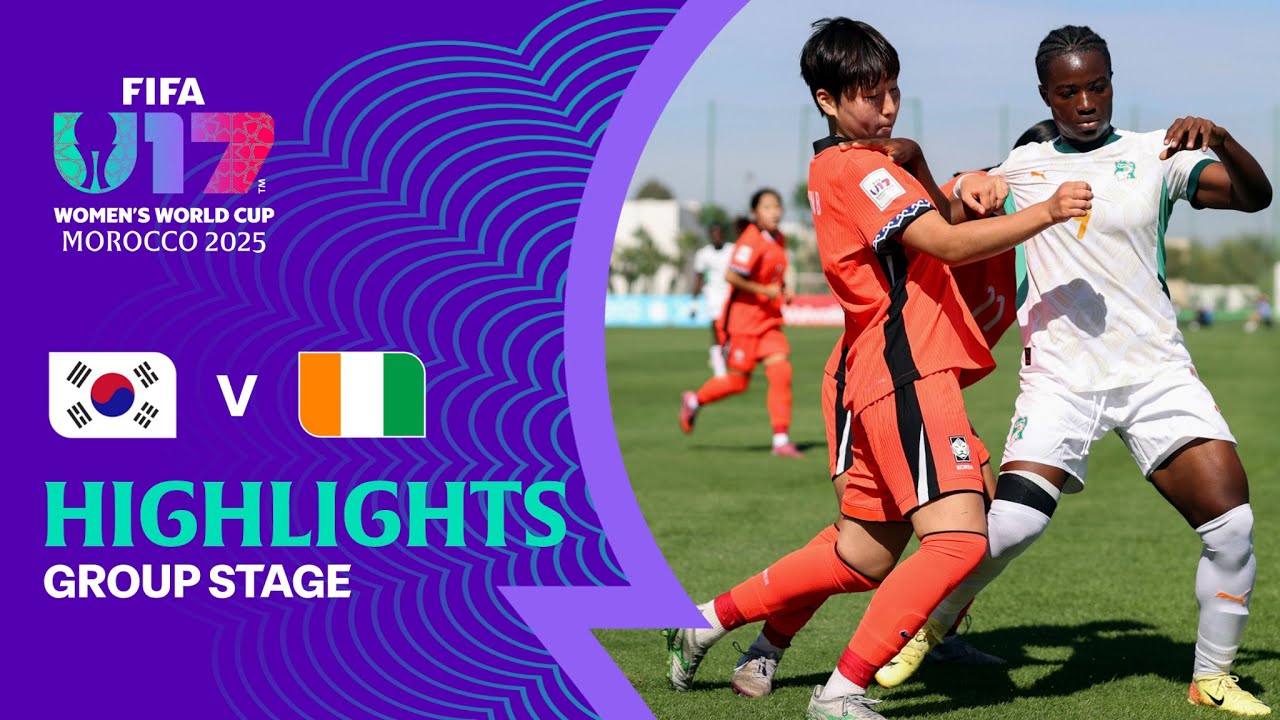 Korea Republic vs C&ocirc;te d'Ivoire Highlights | FIFA U-17 Women's World Cup Morocco 2025&trade;