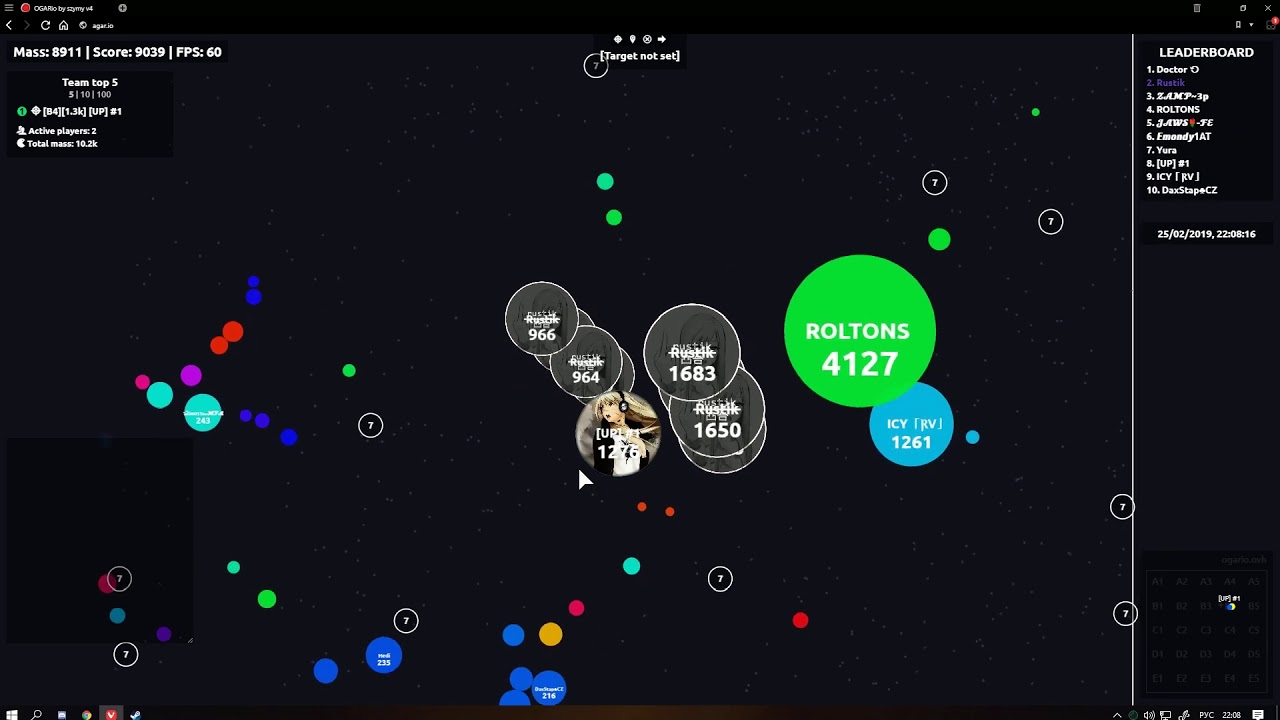 Agar.io // Duo Takeover #-   [UP]#1 & Rustik