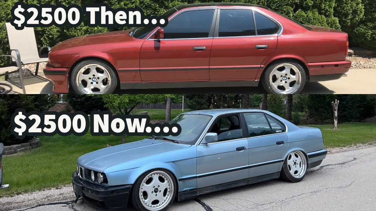 Как будут выглядеть недорогие (до 2500 долларов) BMW E34 в 2023 году?
