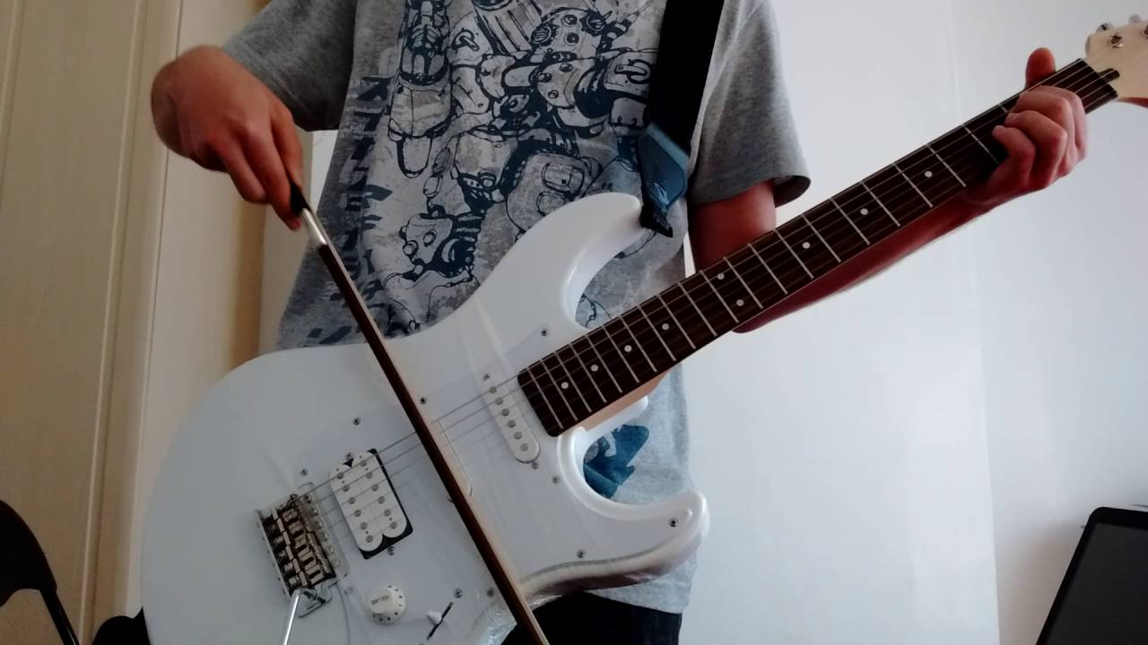 Guitar with Violin Bow