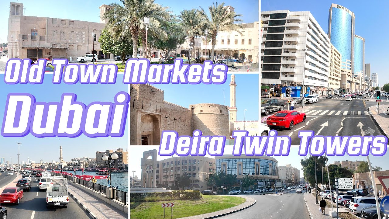 4K Hop on Hop off Bus Tour Dubai Old Town Markets to Deira | Dubai Old Village | Dubai Creek