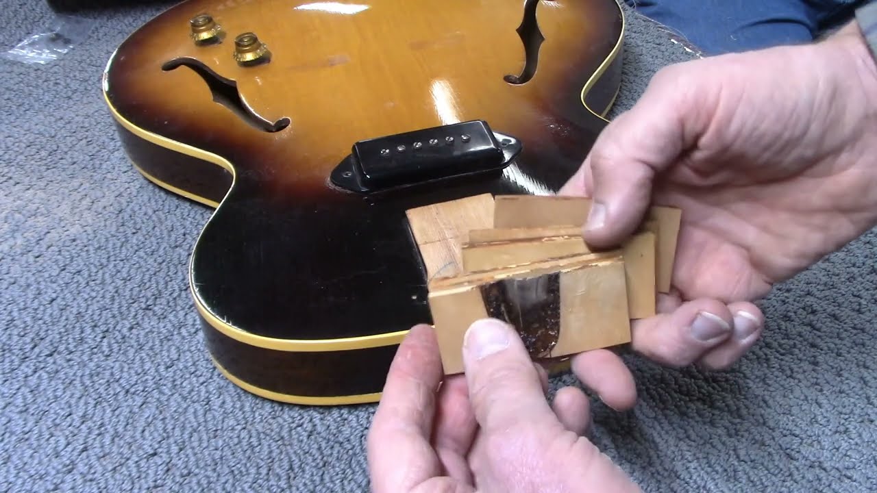Gibson ES 125 Archtop Guitar Laminated Head Block: Not Compatible with Water!