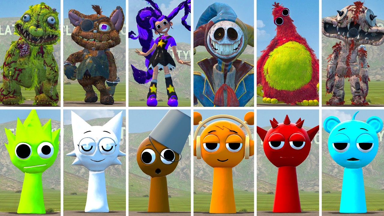 I Found All Poppy Playtime Chapter 5 Monsters VS All Sprunki Incredibox Family In Garry's Mod