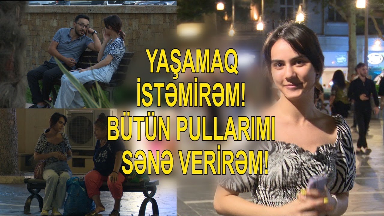 İntihar Etmeye Hazirlasan Qız İnsanlara 10 MİN MANAT  Təklif  Etdi  (Sosial Eksperiment)