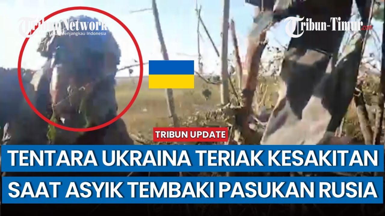 Teriak Minta Tolong! Detik-detik Tentara Ukraina Kena Bidikan Peluru