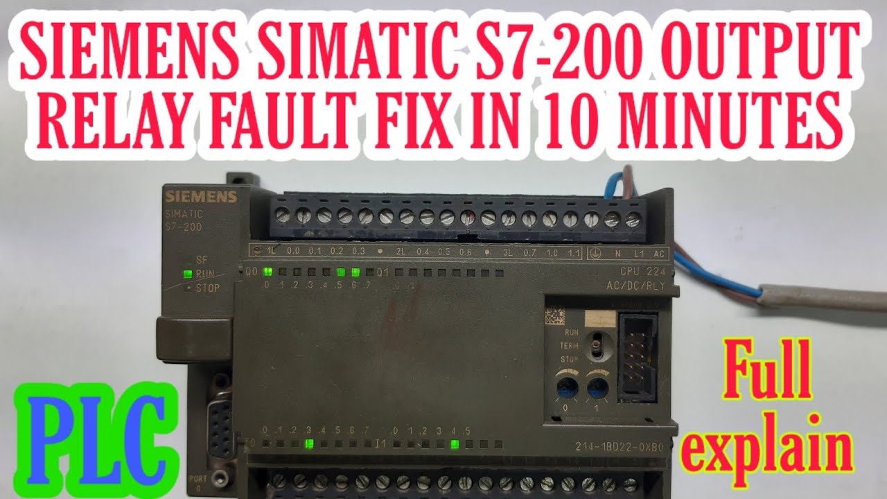 Siemens simatic s7-200 output relay not work fix in 10 minutes | VFD REPAIRING LAB
