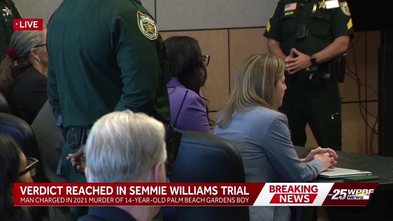 Jury finds Semmie Williams Jr. guilty of second-degree murder in killing of 14-year-old boy in Pa...