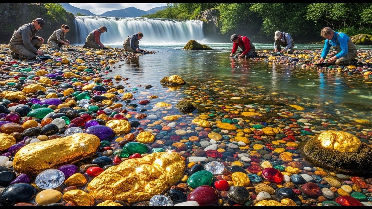 Hidden Glass Marbles Treasure Hunt in Shallow Water