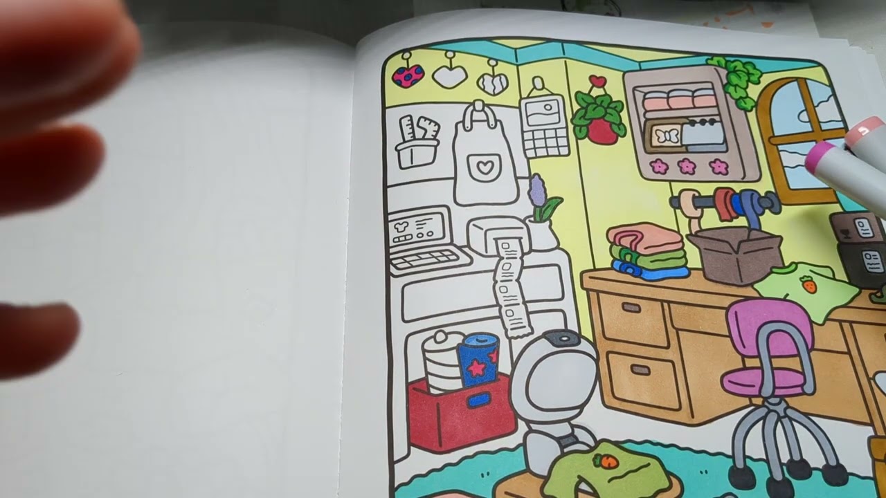 Cozy Corner x Coco Wyo | color along | no talking asmr | art coloring #arting