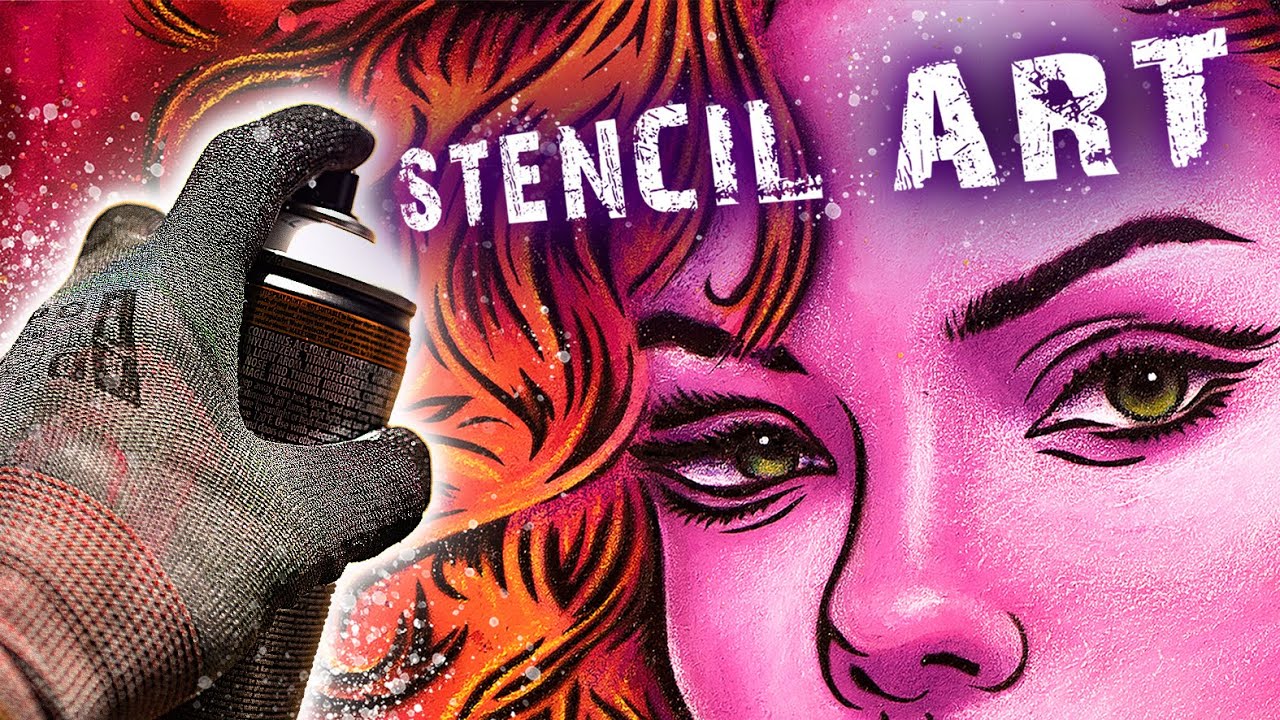 dynamische POP ART trifft auf Stencil Art und Malerei