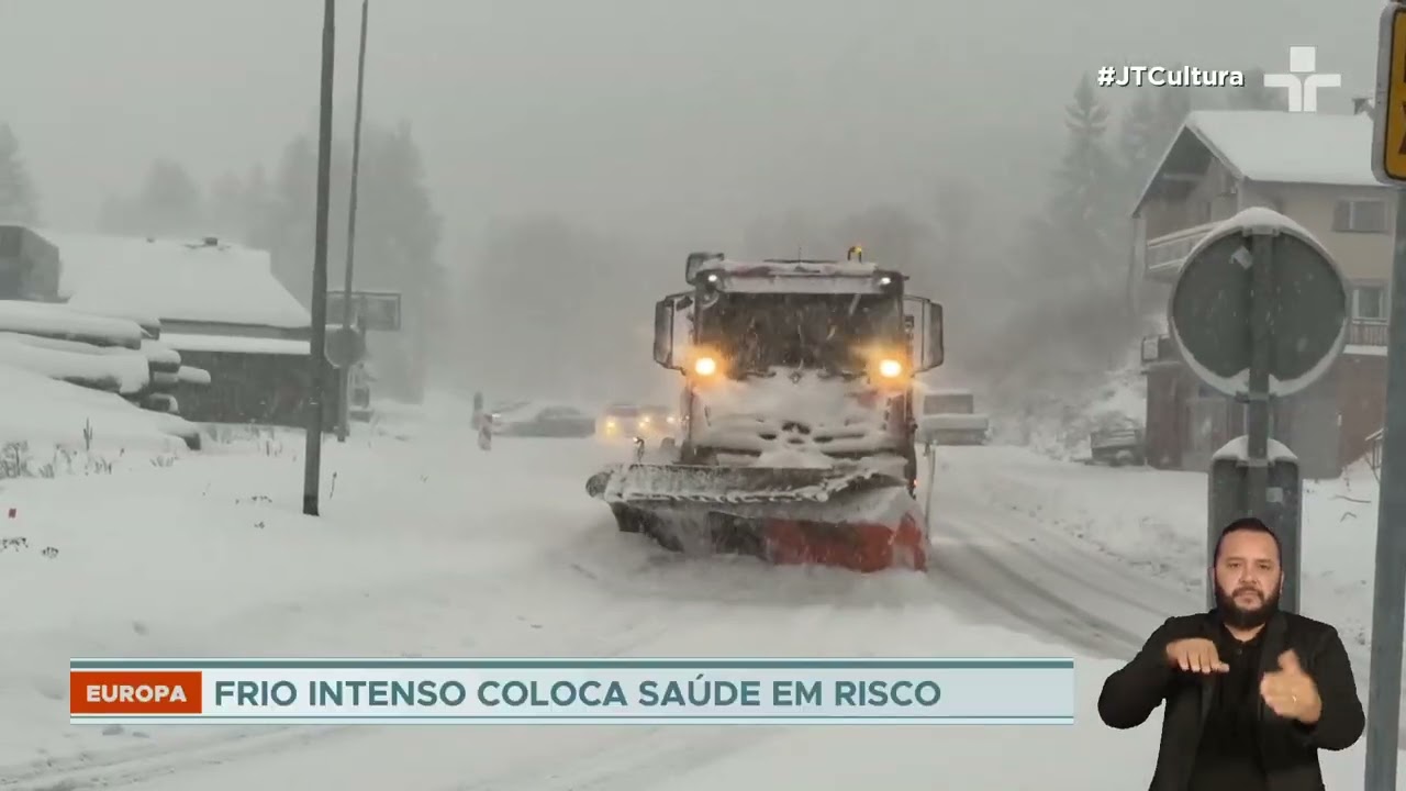 Neve intensa afeta voos e rodovias em diferentes pa&iacute;ses europeus