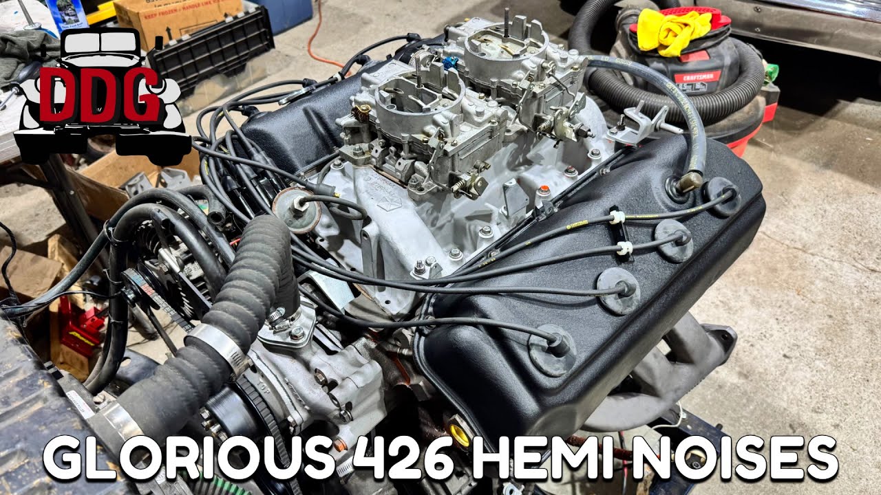 IT'S ALIVE! Rebuilt 426 Hemi Pushrod Fix, Intake Sealing Tech, Engine Break-In, And Much More