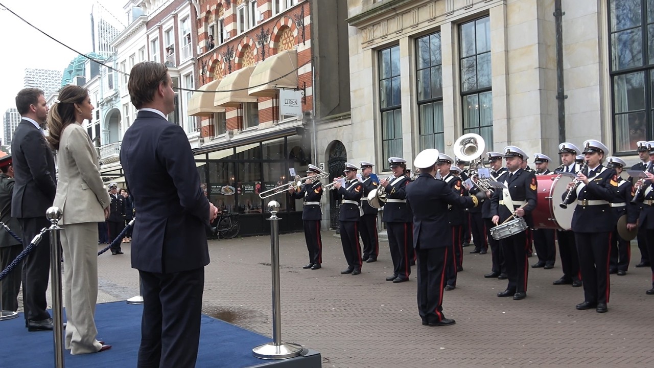 Marinierskapel - Ontvangstceremonie nieuwe bewindslieden Min. van Defensie - 23 februari 2026