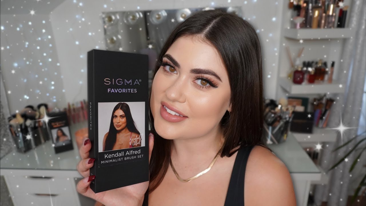 Sigma x Kendall Alfred MINIMALIST BRUSH SET & birthday soft glam 🧁