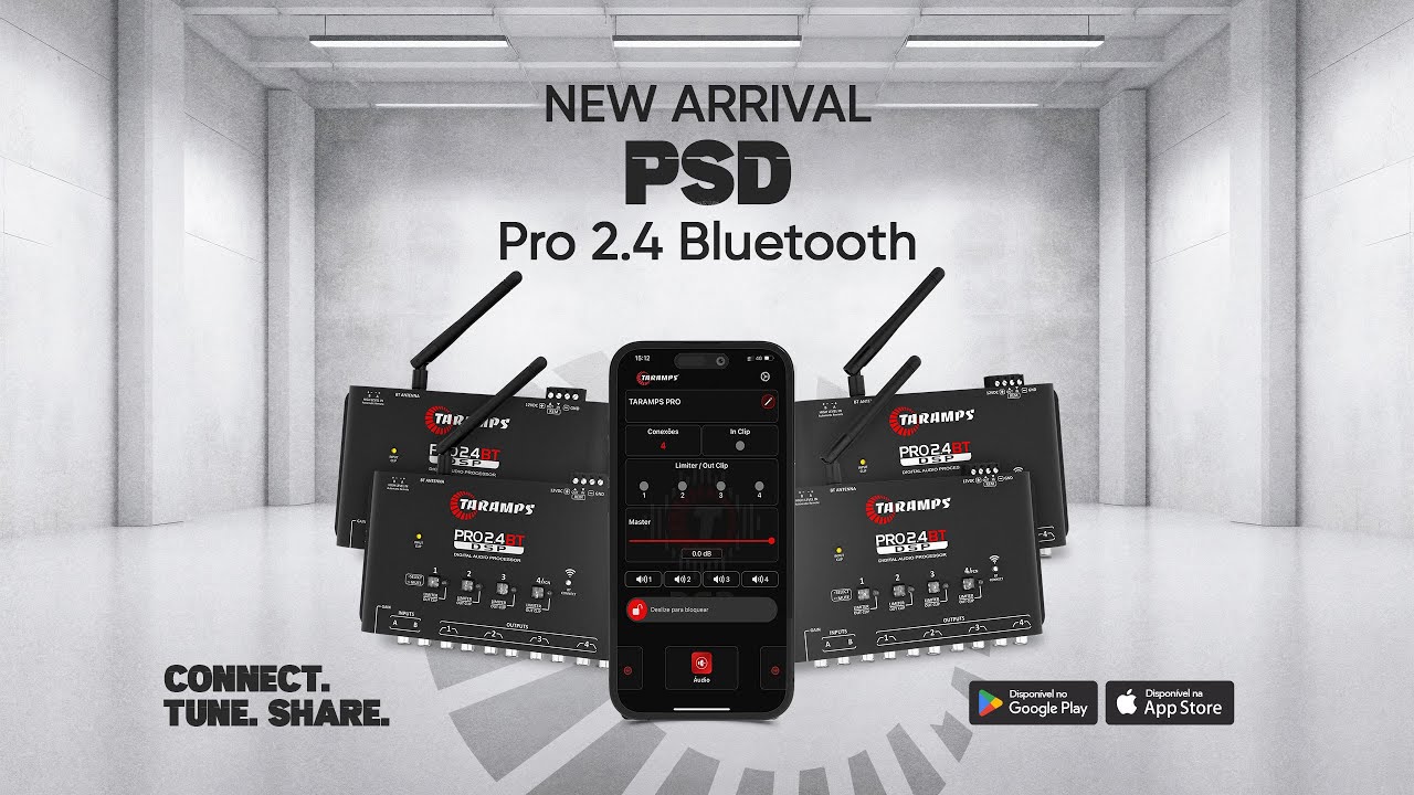 Taramps 4-Way Bluetooth Audio Processor - Model PRO 2.4 BT
