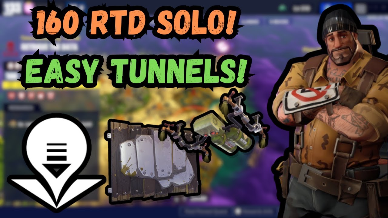 PL 160 RTD SOLO w/ EASY TRAP TUNNELS! Recycle and Crowd Control! - Fortnite STW