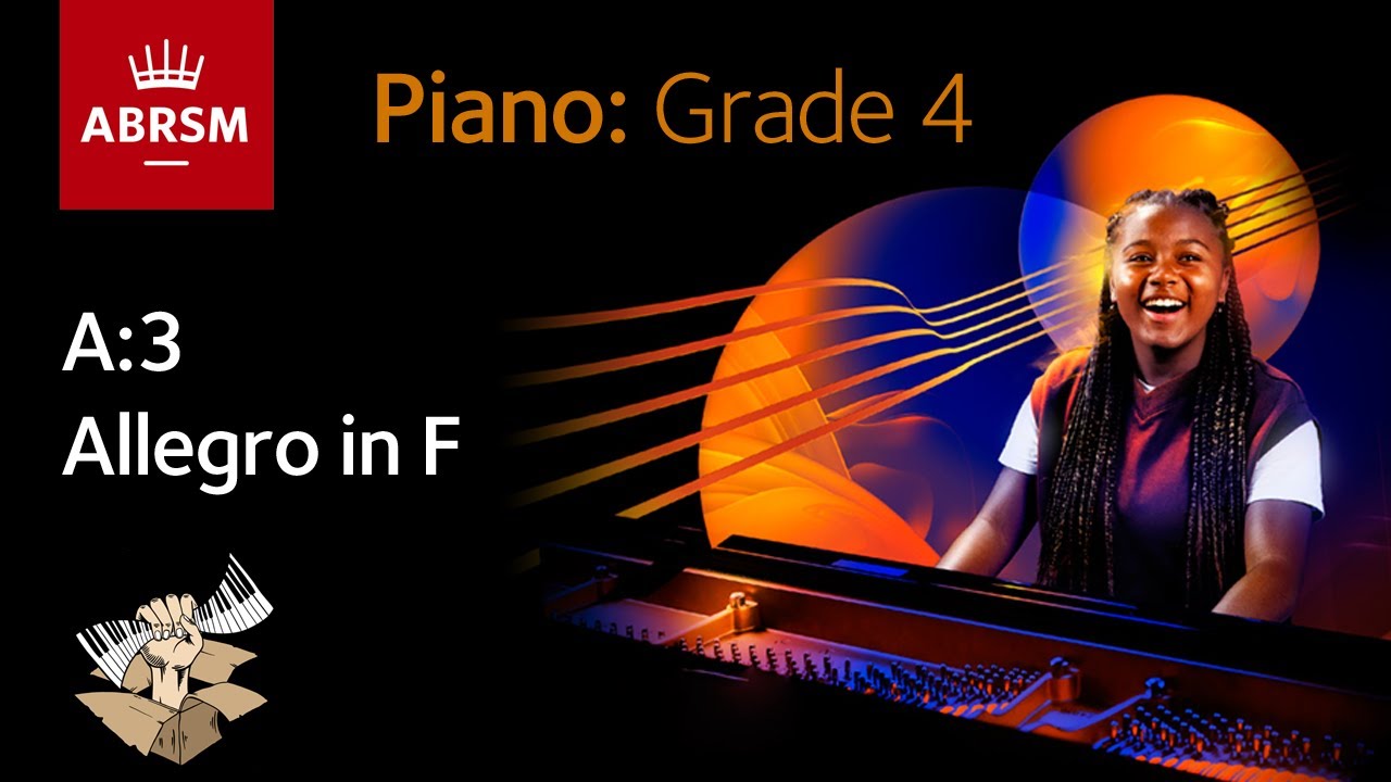 Allegro in F / ABRSM Piano Grade 4 2023 & 2024, A:3 / Synthesia Piano tutorial