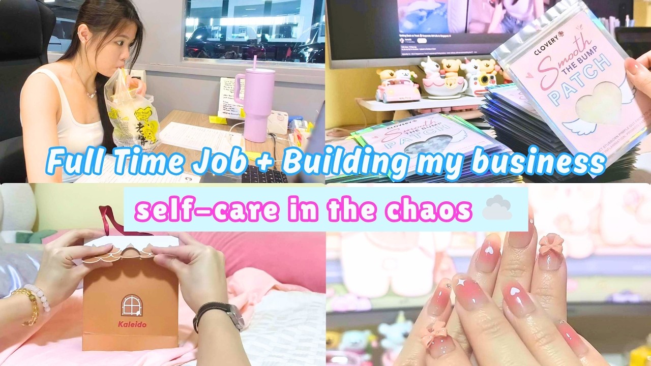 Life in Singapore ✨ Salary Worker 💻 + Small Business Owner Life 🌷 gift for myself 🎀 self care 🩷