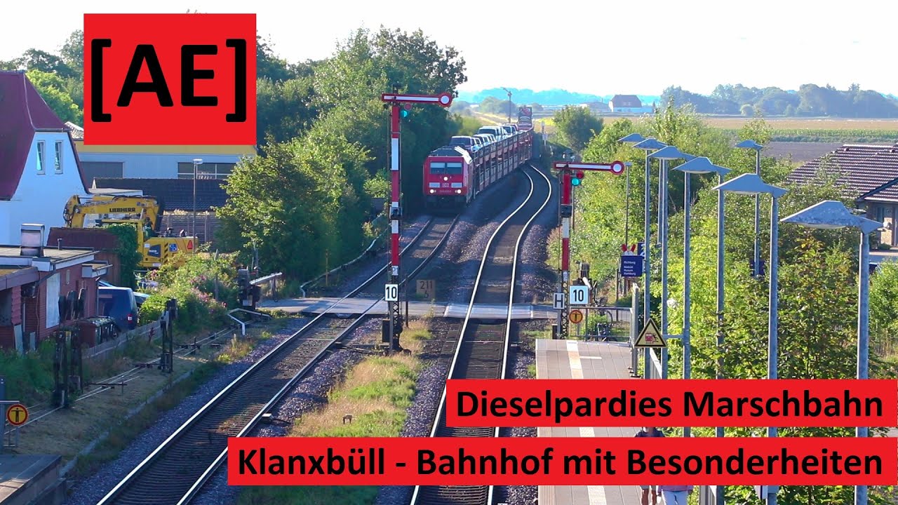 Klanxbüll - Bhf mit Besonderheiten im Dieselparadies der Marschbahn | Alex E