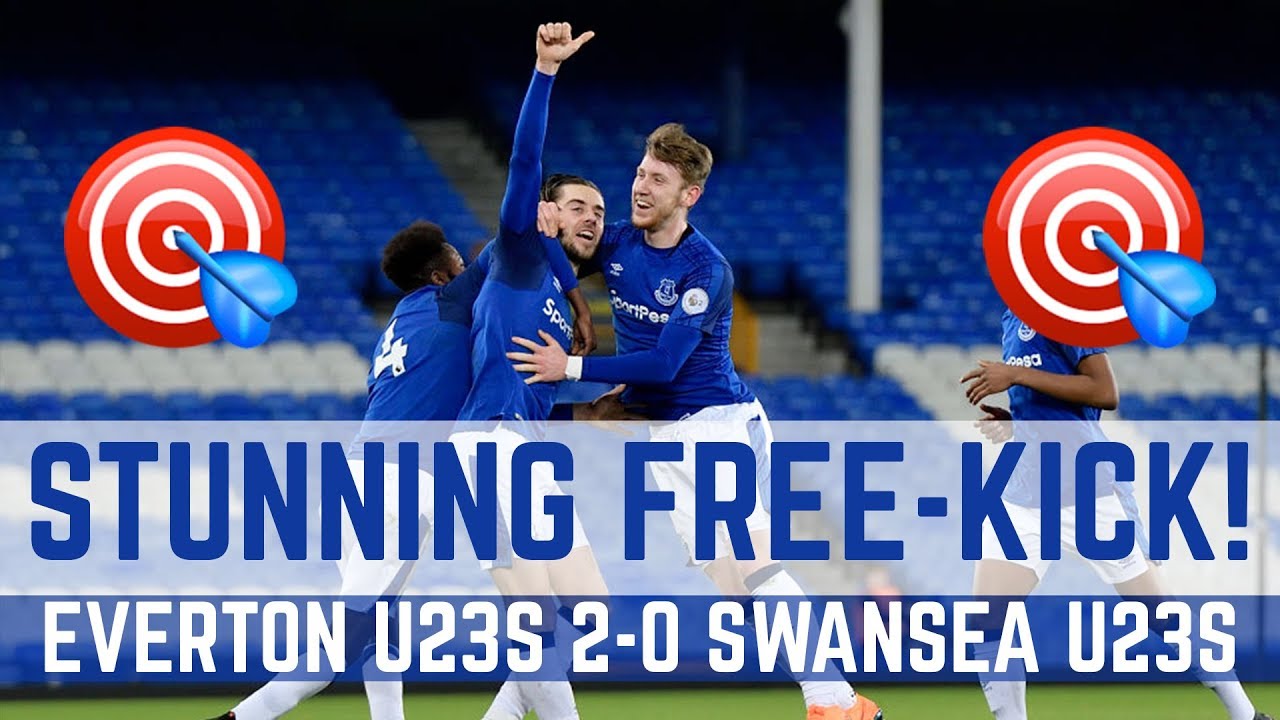 STUNNING FREE-KICK: EVERTON U23S 2-0 SWANSEA U23S