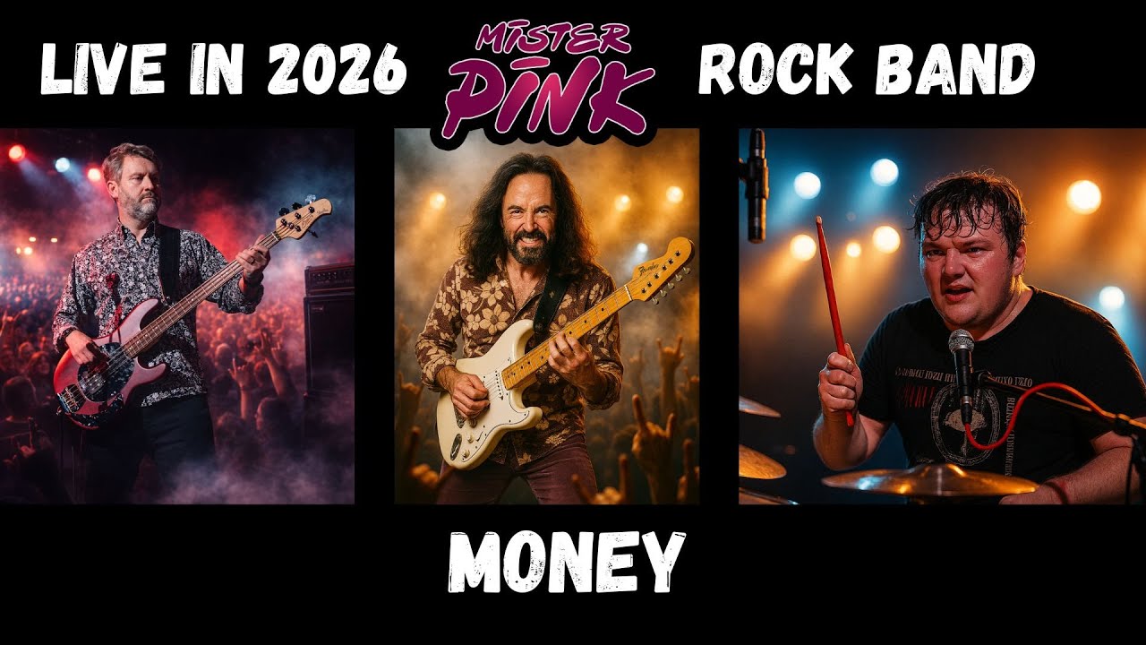 Money - Brassic Netflix Theme Tune by Mister-Pink Rock Band Playing Live in 2026 in Burnham Market