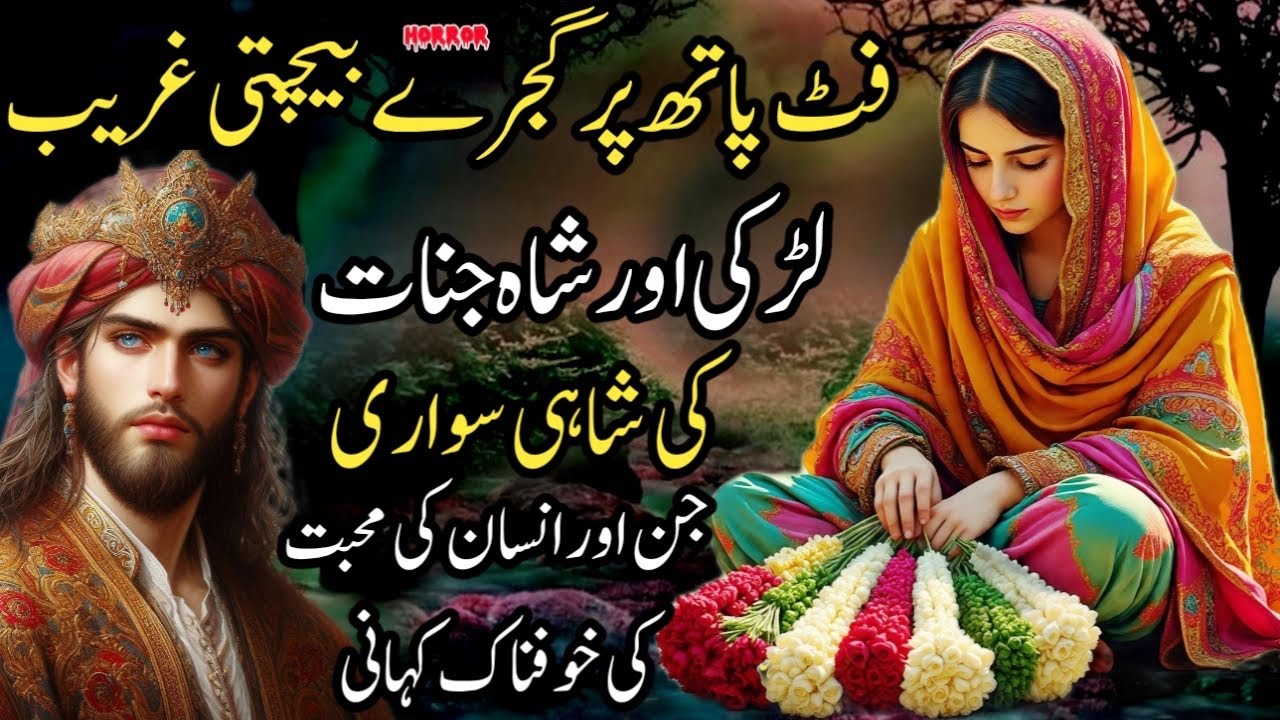Footpath Par Gajray Bechti Ghareeb Larki Aur Shah Jinnat Ki Shahi Sawari Jinn Aur Insaan Ki Mohabbat