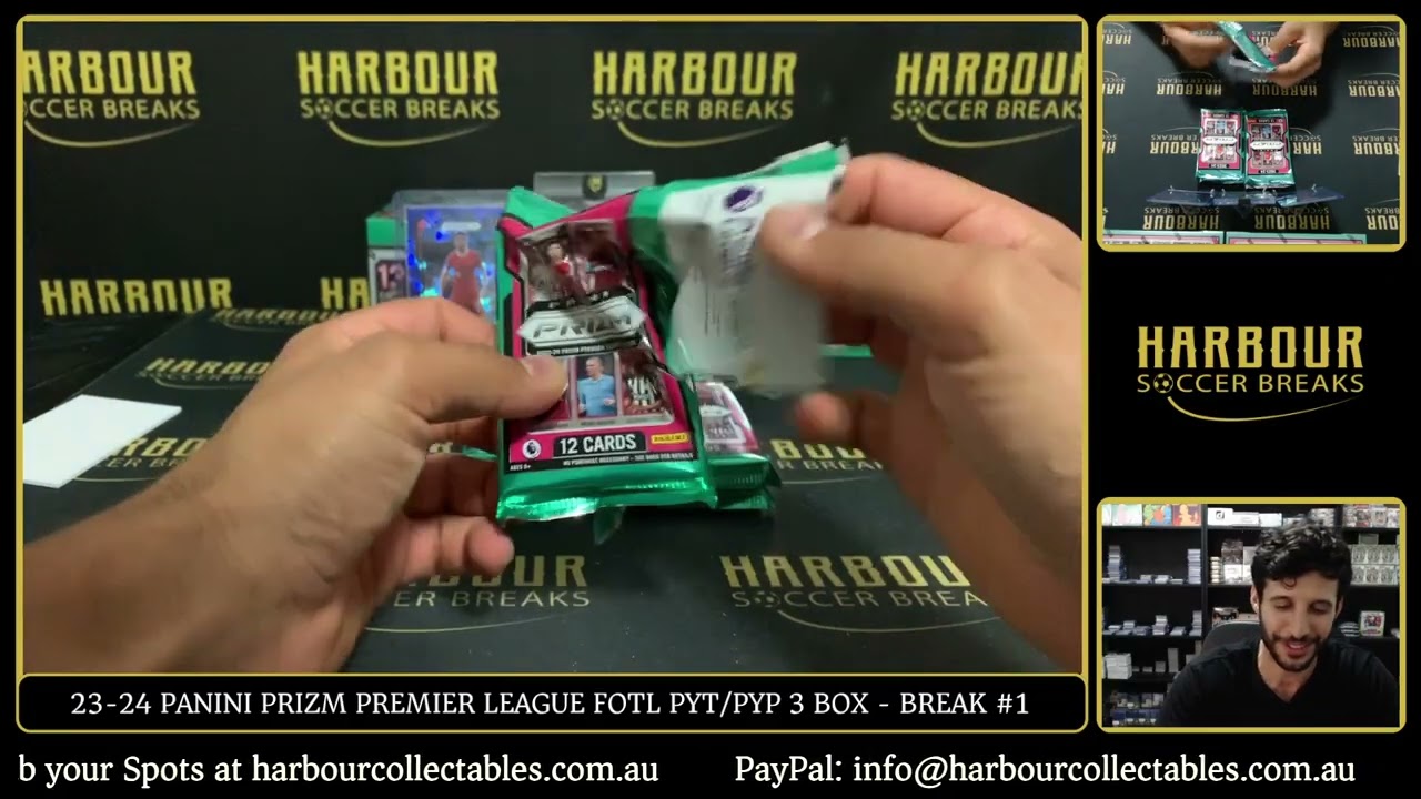 Break #1 - FOTL 23-24 Panini Prizm Premier League PYT/PYP 3 Box (2 x 1 of 1 Black Shimmers)