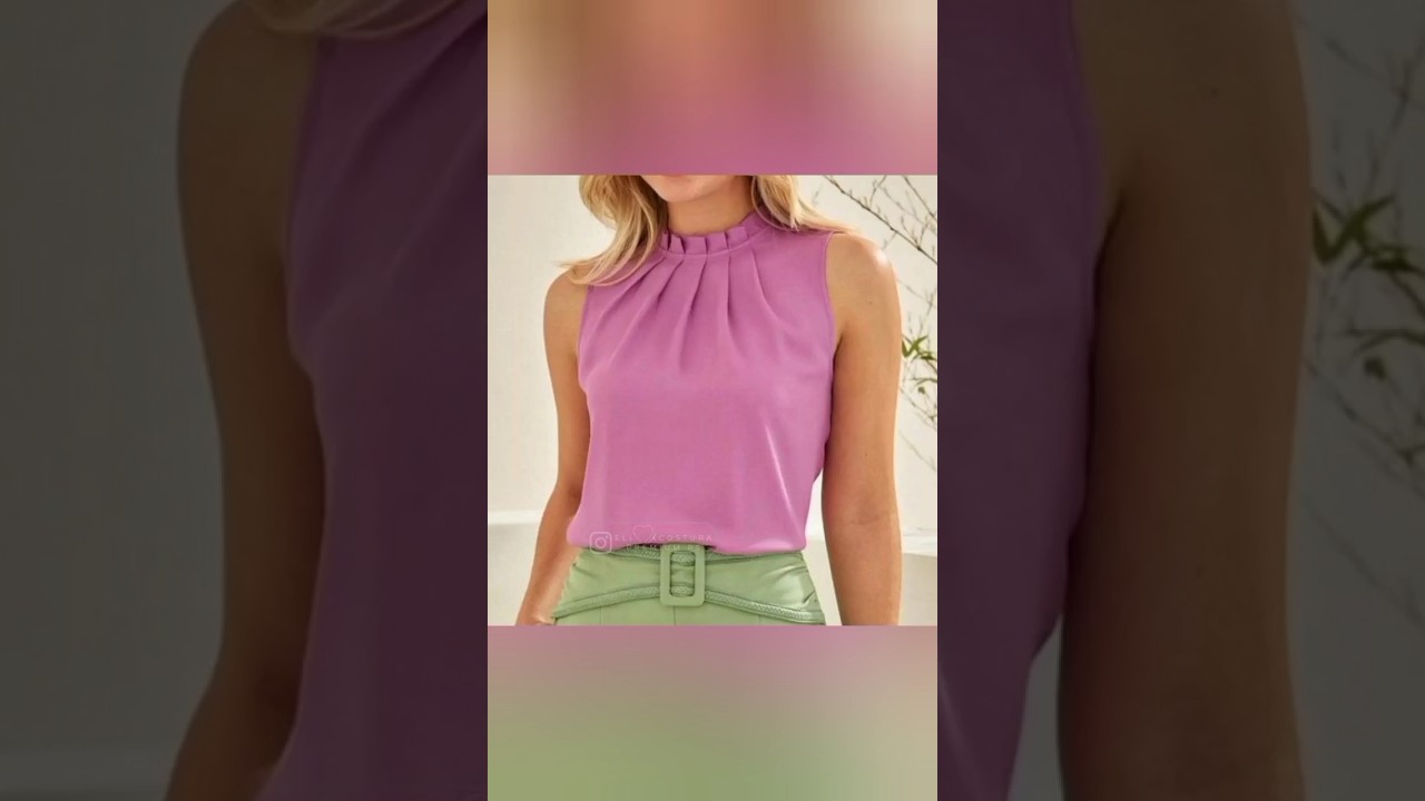 how to cut a pleated neck top design #lovecelcoutureanddesigns #clothingdesign