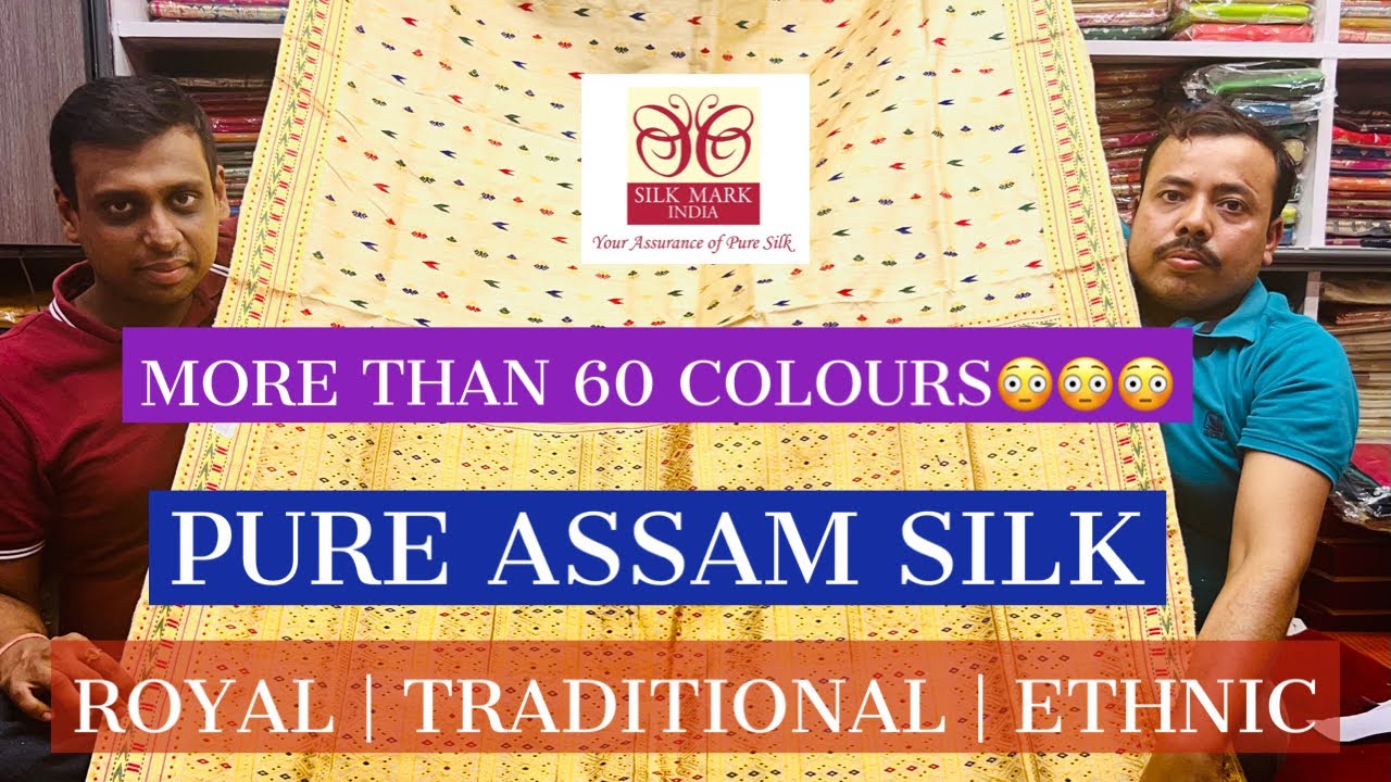 💯% PURE & ORIGINAL ASSAM SILK | WITH SILKMARK | More than 60 colours 😳😳😳