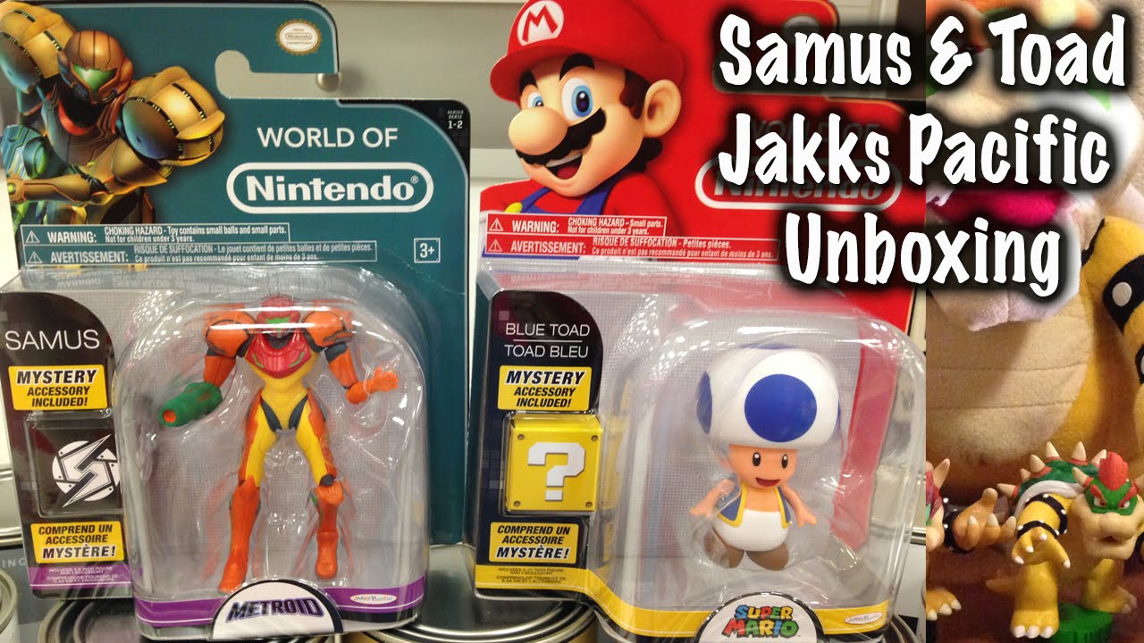 Samus & Toad, Jakks World of Nintendo unboxing