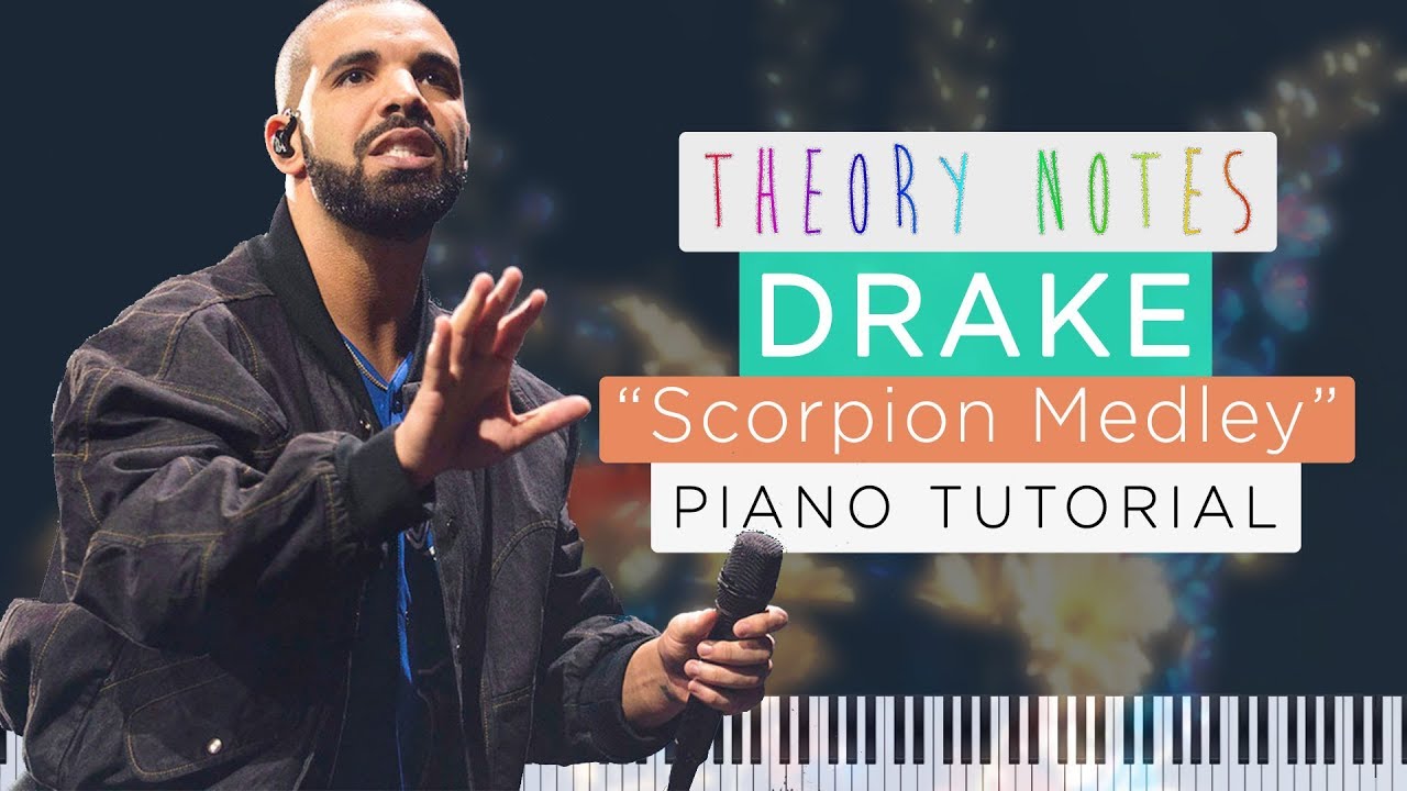 How to Play Drake Scorpion Medley | Theory Notes Piano Tutorial