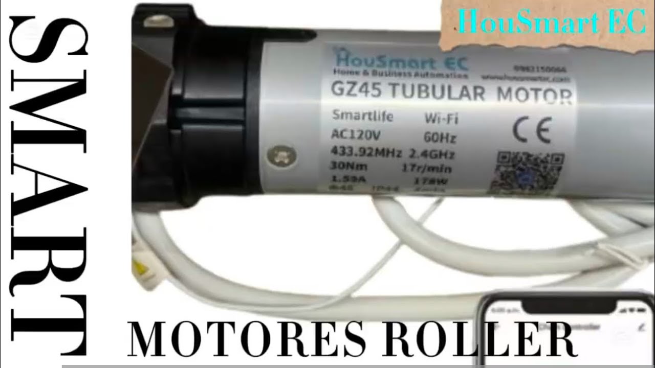 Motores WiFi para cortinas roller - Configuración límites - HouSmart EC Quito