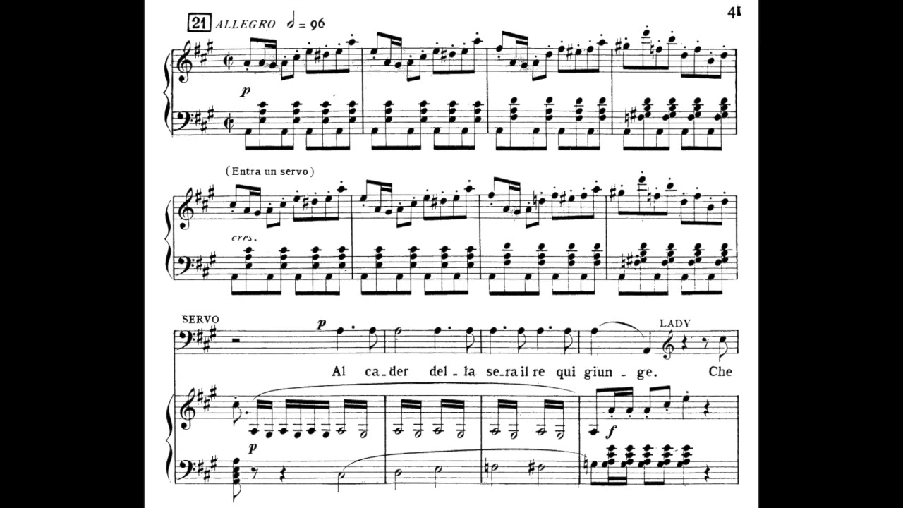 Maria Callas - Verdi: Macbeth: Vieni t'affretta - Or tutti sorgete (1952) [score]
