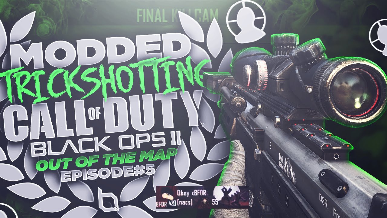 MODDED TRICKSHOTTING #5! (BO2 OUT OF MAP)