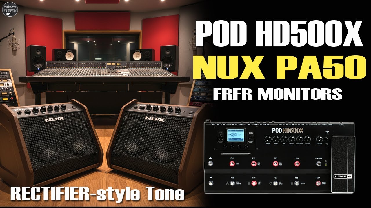 HD500X Rectifier-Style & Nux PA50 Frfr Monitor | Metal Riffs FREE Settings