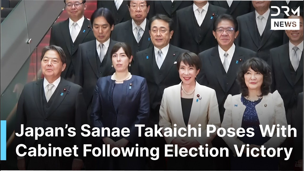 Japan PM Takaichi Poses With Cabinet Post-Reselection Tokyo | DRM News | AC1F