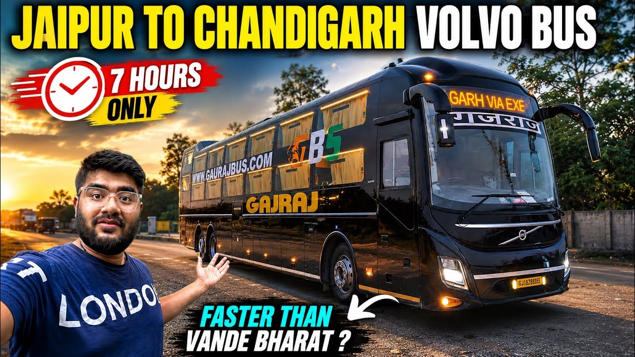 JAIPUR to CHANDIGARH Volvo Sleeper Bus I Vijay Bus Service I Fastest Bus I जयपुर-चंडीगढ़ वोल्वो बस I