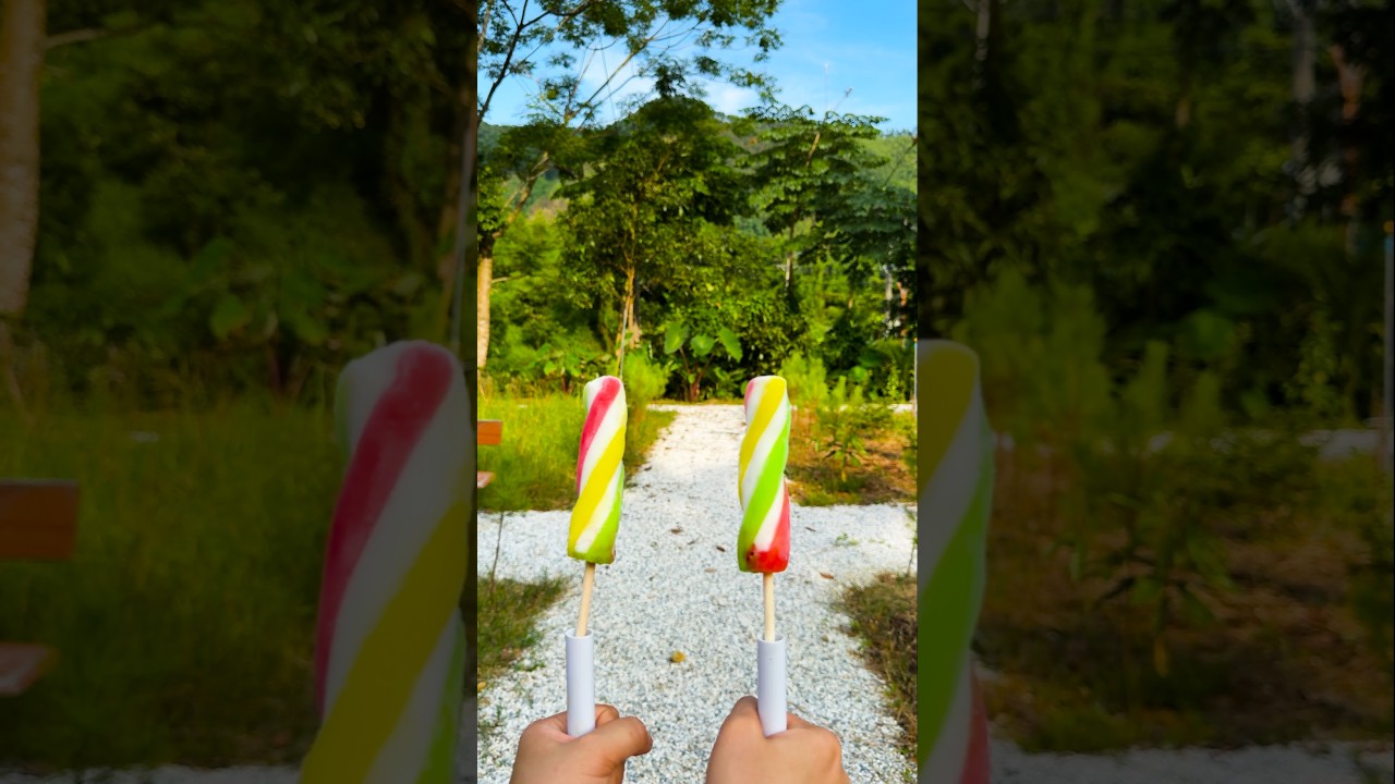 Big lollipop for poor brother 🍭🍭
