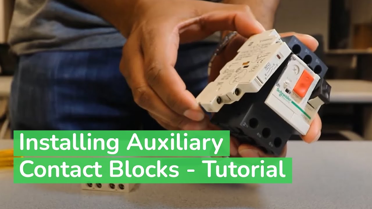 Installing Auxiliary Contacts to TeSys GV2 IEC Manual Starters | Schneider Electric Support