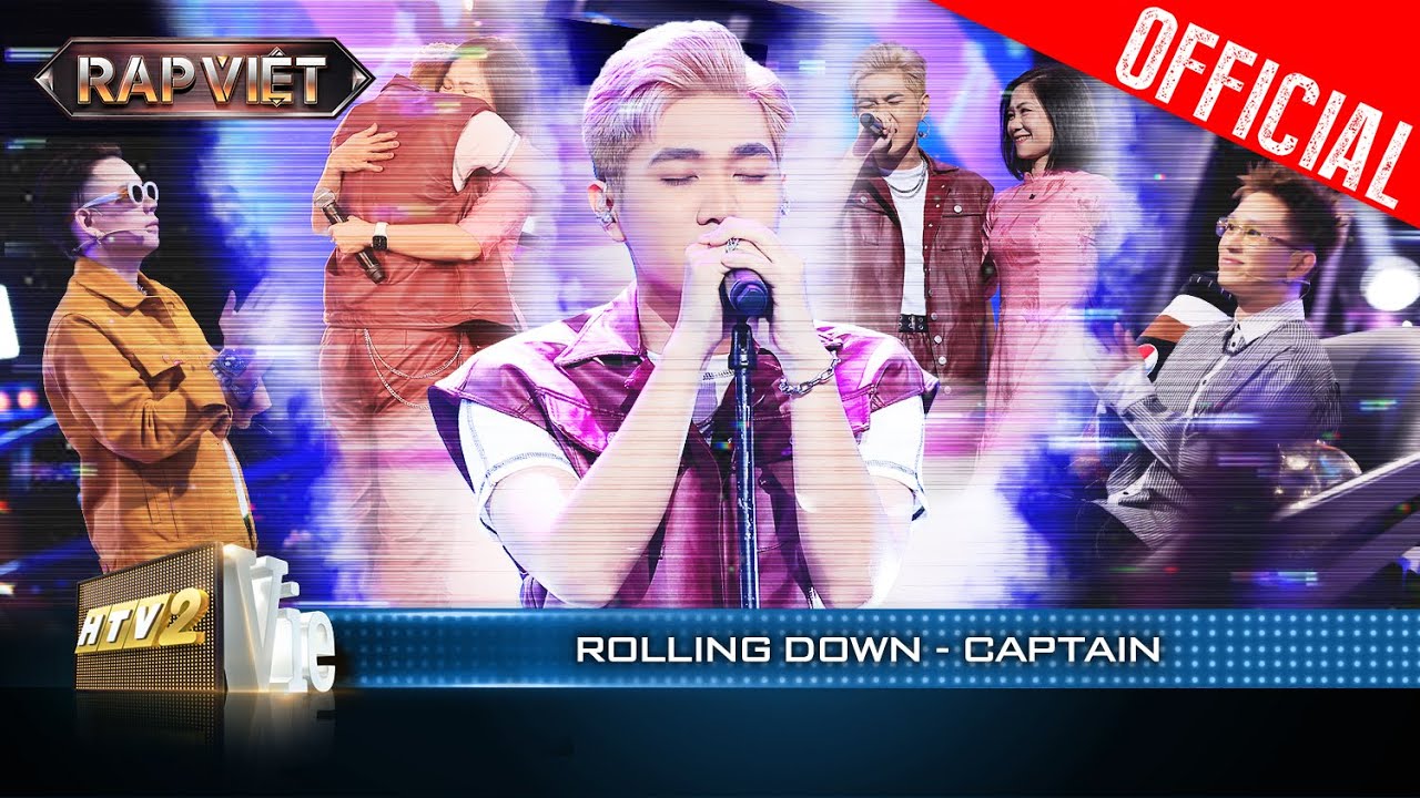 CAPTAIN kết hợp c&ugrave;ng mẹ với bản rap lấy nước mắt người nghe Rolling Down | Rap Việt 2023 [LiveStage]