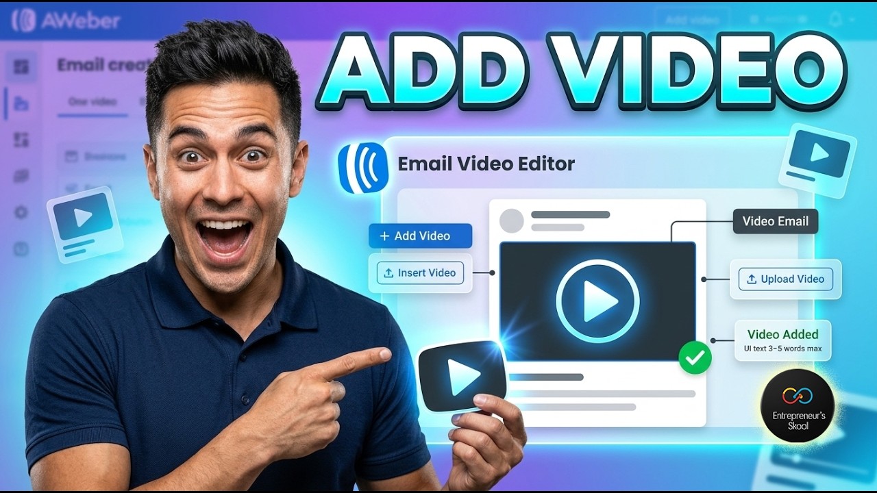 Add Video To AWeber Email [New Method]