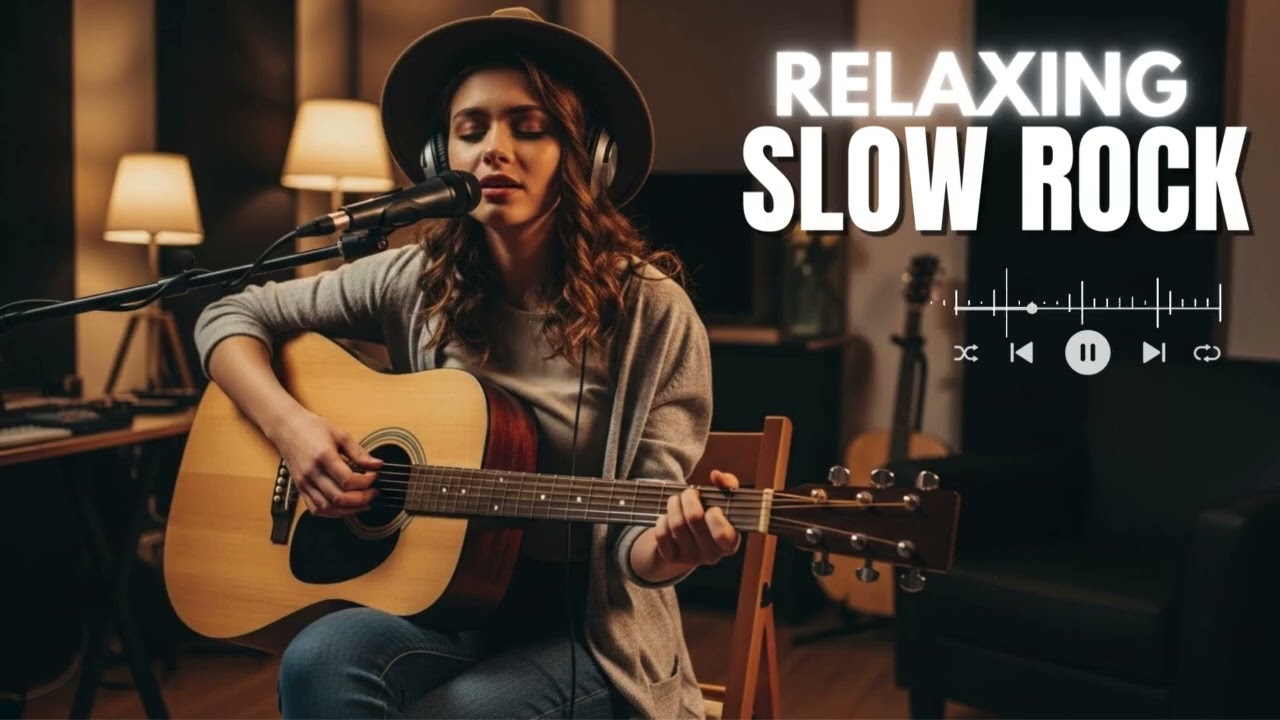 🎶 Slow Rock Chill at Night | Relaxing & Healing Soft Rock Music