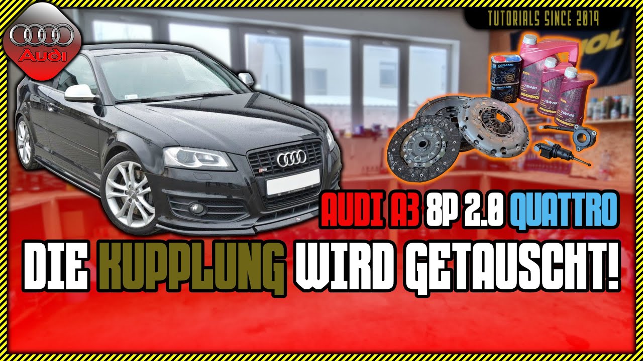 Audi A3 8P Sportback 2.0 TDI Quattro | Die Kupplung und das ZMS werden erneuert! [ Teil 1/2 ] 👨‍🔧
