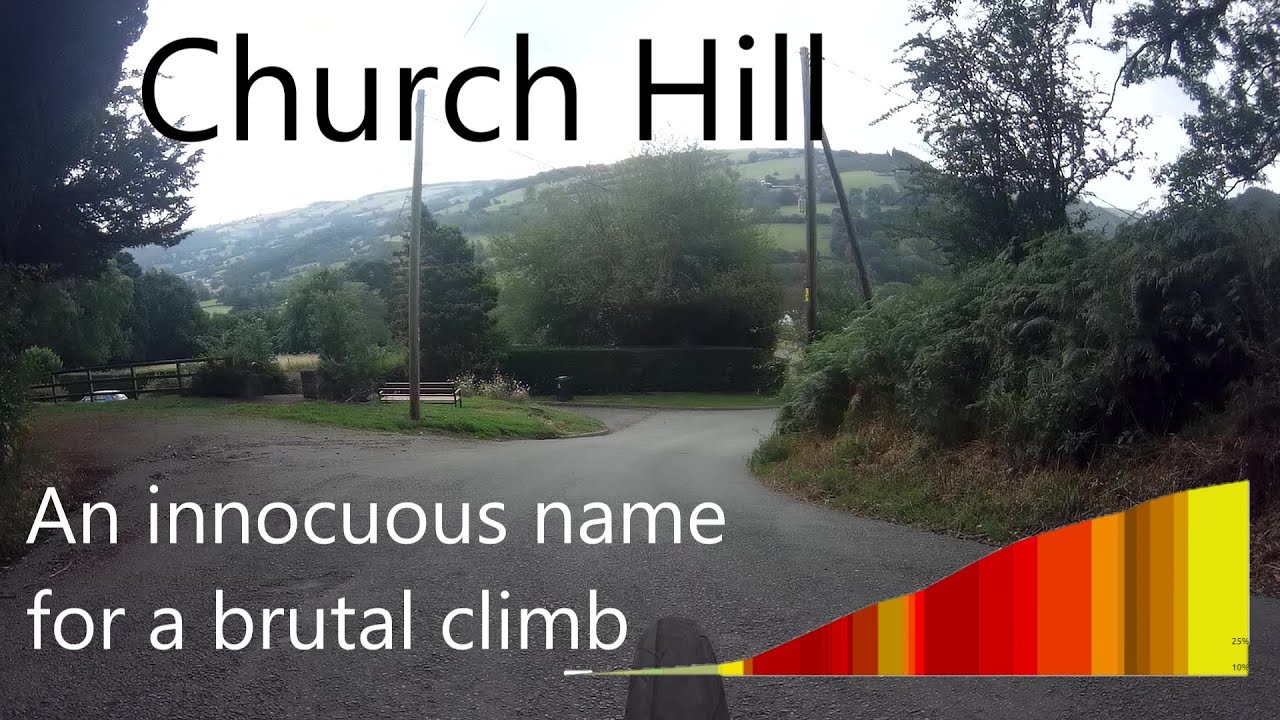 Church Hill Climb, Glyn Ceiriog - Over 30% Gradients.